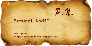 Peruzzi Noé névjegykártya